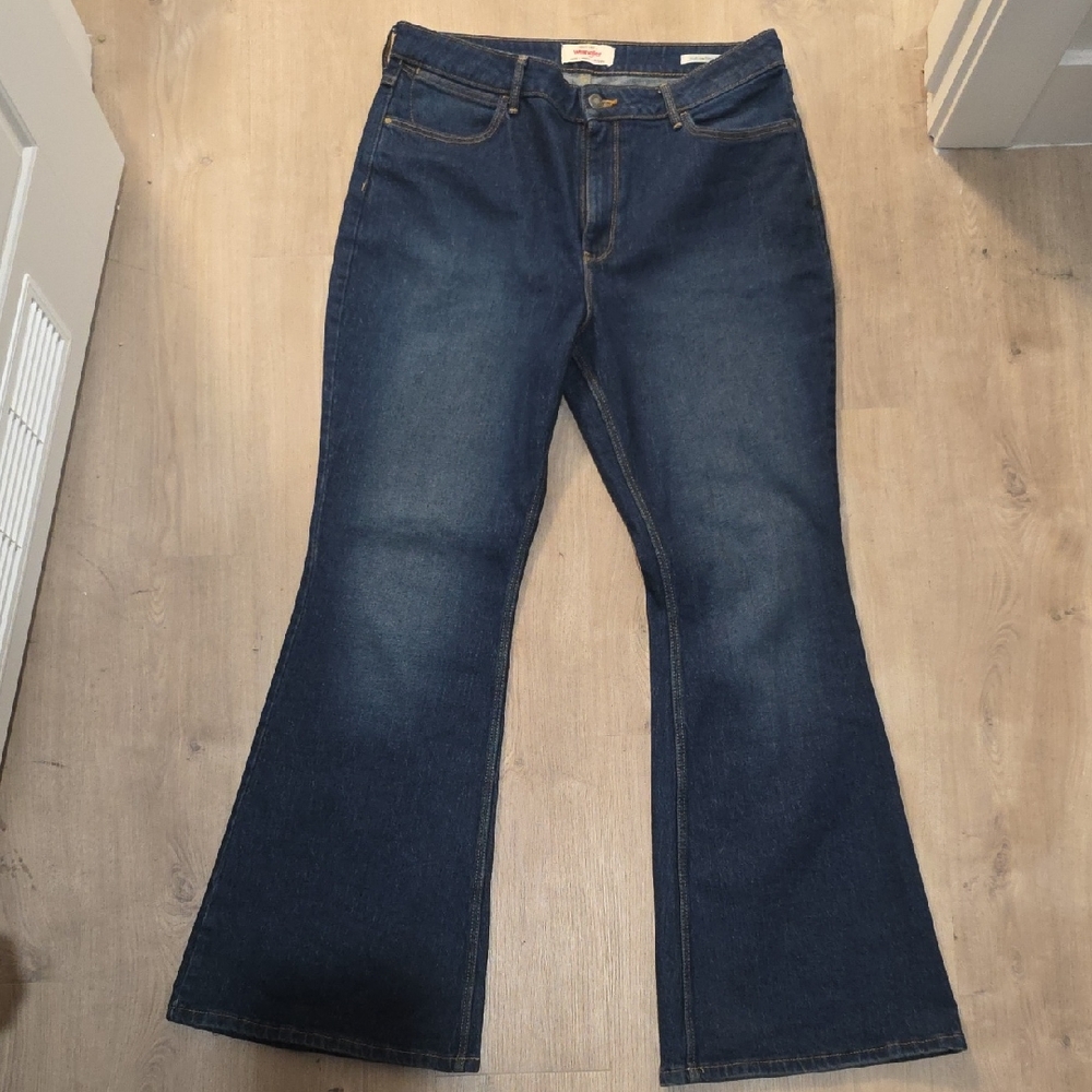 Wrangler Dark Blue Flare Jeans
